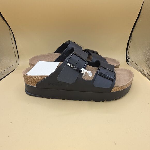 Papillio Shoes - Birkenstock Papillio By Birkenstock Arizona Black Platform  Sandals SZ 7.5, E 38